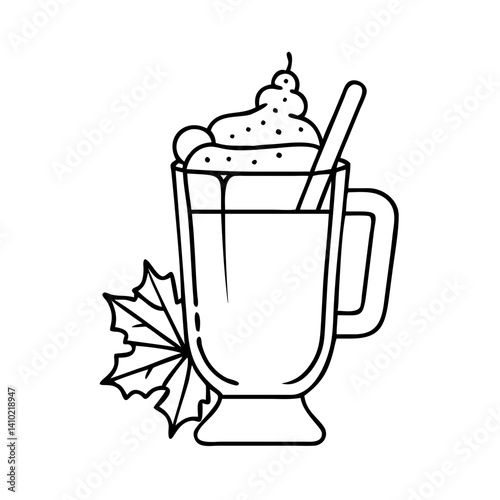 eggnog glass icon, eggnog glass vector illustration-simple illustration of eggnog glass, perfect for eggnog glass logos and icons