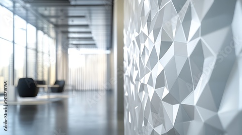 Modern empty office corridor