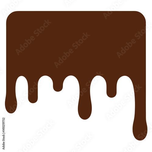 Curved Chocolate Lines Forming Decorative Patterns