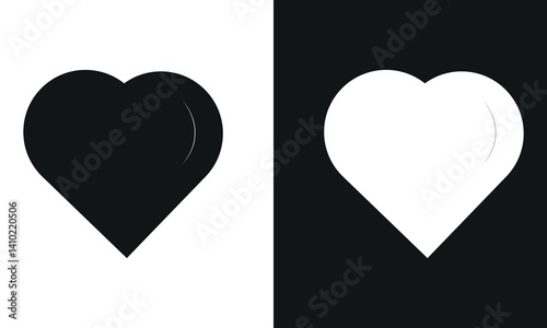 Heart vector icons. Set of love symbols isolated