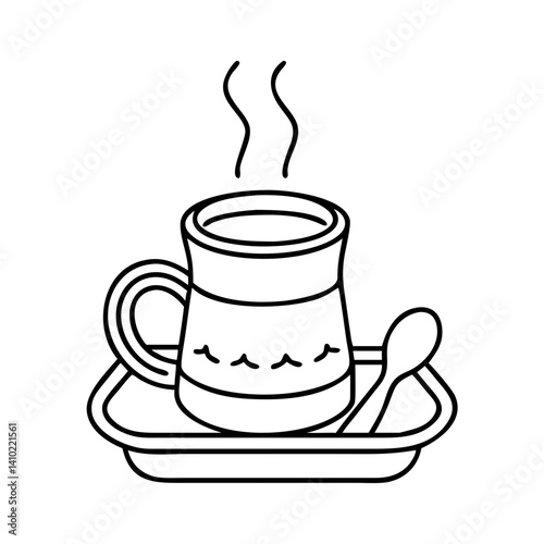 turkish coffee icon, turkish coffee vector illustration-simple illustration of turkish coffee, perfect for turkish coffee logos and icons