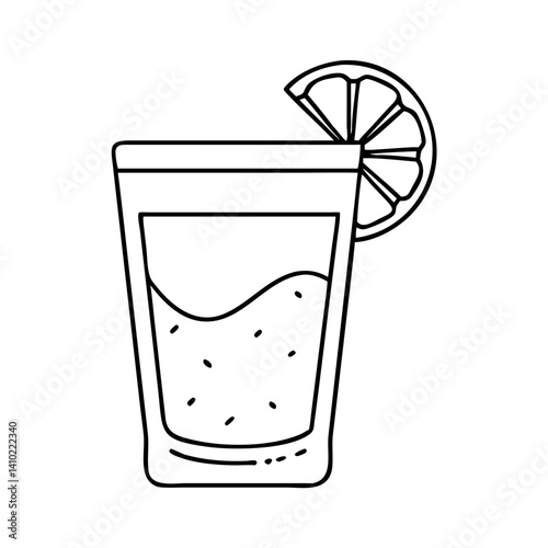 tequila shot icon, tequila shot vector illustration-simple illustration of tequila shot, perfect for tequila shot logos and icons