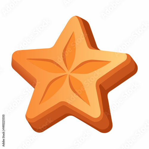 Star icon depicted in a classic star shape, featuring five points and a symmetrical design on a plain background.