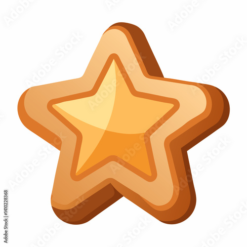 Star icon depicted in a classic star shape, featuring five points and a symmetrical design on a plain background.