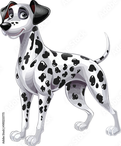 Cute Dalmatian Dog Vector