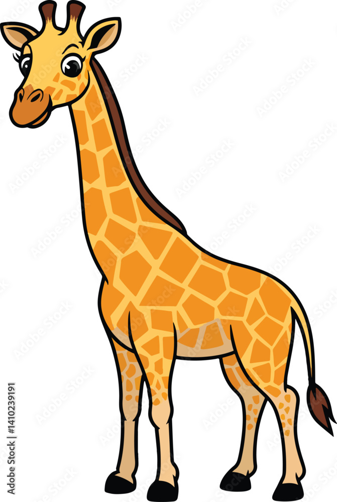 Obraz premium Cute Giraffe Vector