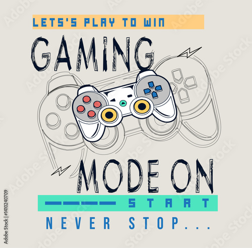 LETS PLAY TO WIN GAMING MODE ILLUSTRATION