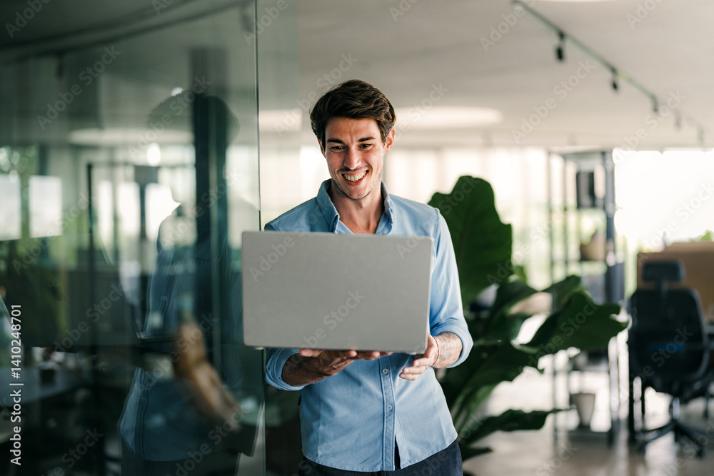 Professional business man,male programmer, thinking on online investment or software development