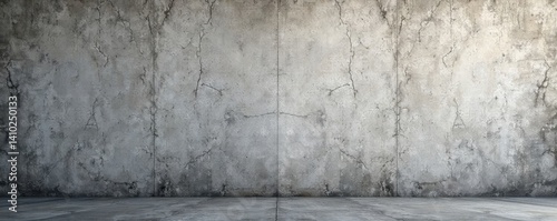 Rough textured concrete wall with deep cracks and weathered stone finish, grunge, stone, urban