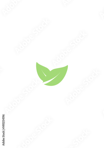 eco green leaves vector illustration. renewable energy icon set.