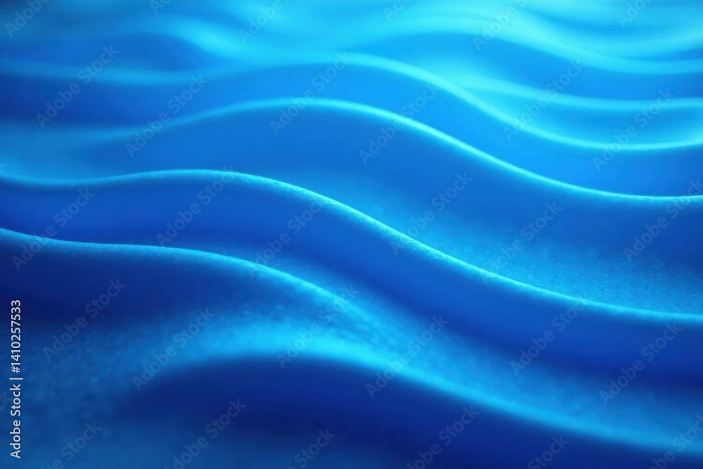 Obraz premium Wavy blue abstract background with gentle ripples, oceanic feel, calming scene, soothing atmosphere