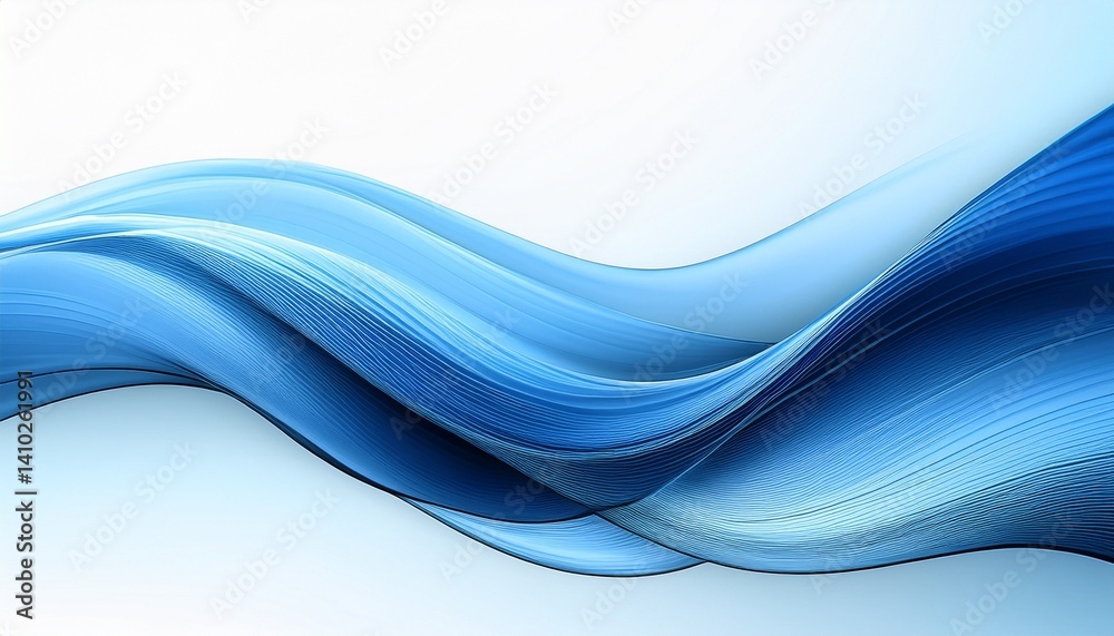 Obraz premium abstract blue wave background
