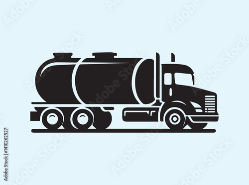 Tanker Lorry Silhouette 