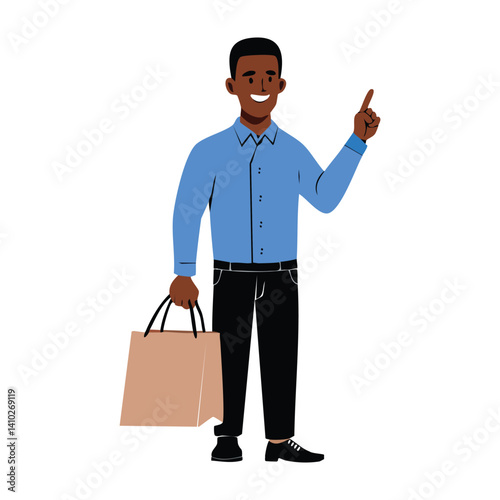 man doing activities, vector illustration