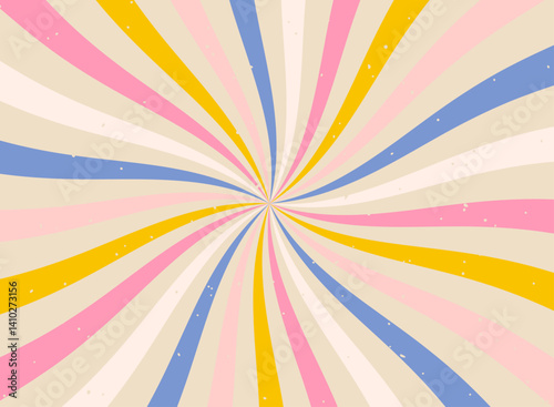 Abstract striped pattern. Pop art background. Pink candy background. Whirlpool background. Twisted background. Swirl pattern. Lollipop pattern.