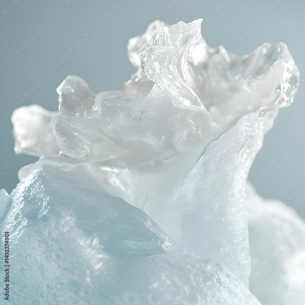 Obraz premium Abstract Clear Gel Texture with Air Bubbles