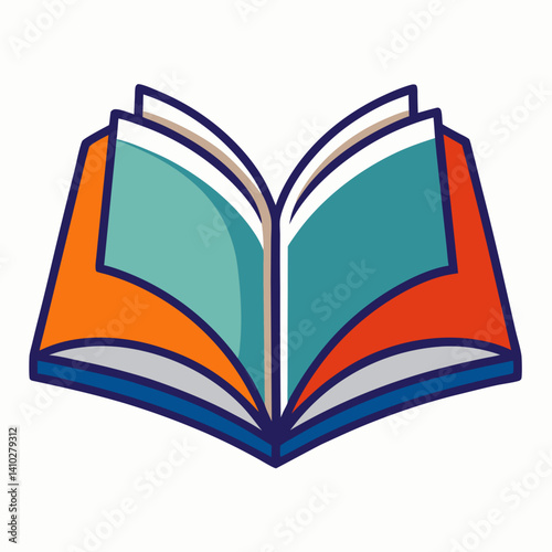 Open Book icon in vibrant colors