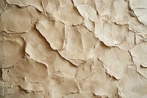 Textured plaster in Mediterranean style - a warm, slightly rough surface with natural color transitions gives the interior a cozy and traditional look photo