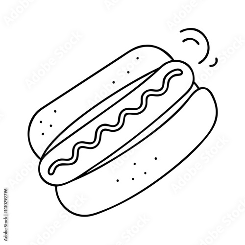 hot dog icon, hot dog vector illustration-simple illustration of hot dog, perfect for hot dog logos and icons