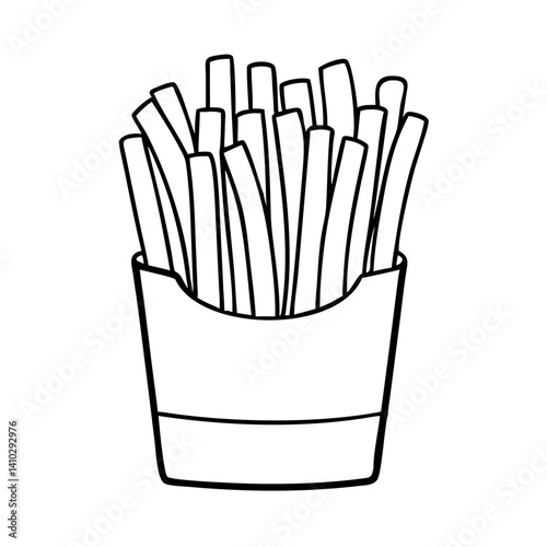 french fries icon, french fries vector illustration-simple illustration of french fries, perfect for french fries logos and icons