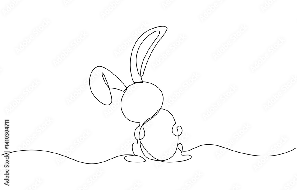 Continuous one single minimal line drawing easter, Easter Bunny Continuous Single Line Drawing with Happy Easter Greeting. Editable Stroke. Continuous one single minimal line drawing easter, Easter Bunny Continuous Single Line Drawing with Happy Easter Greeting. Editable Stroke.