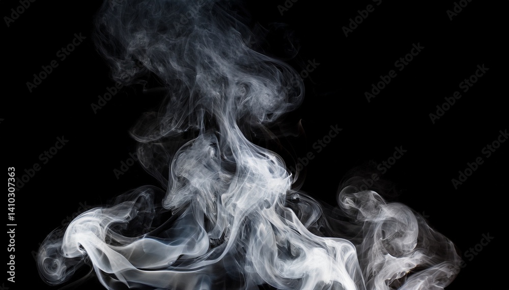 smoke on black background smoke on black background