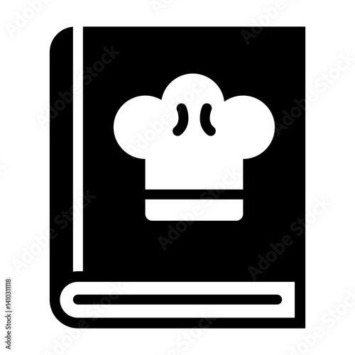 Cookbook Vector Glyph Icon Design