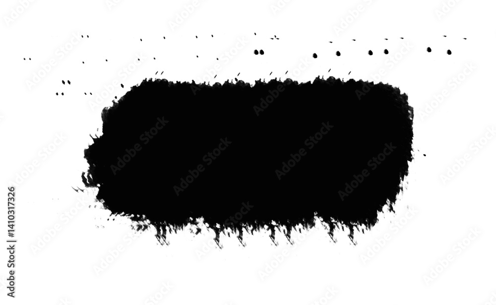 Fototapeta premium Abstract brush stock isolated on transparent PNG file