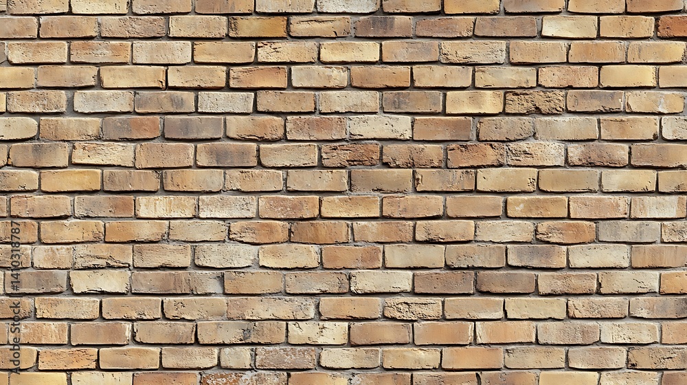 Naklejka premium Intricate brickwork pattern exhibiting texture and architectural solidity