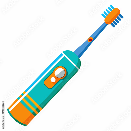 Electric Toothbrush illustration against a white background