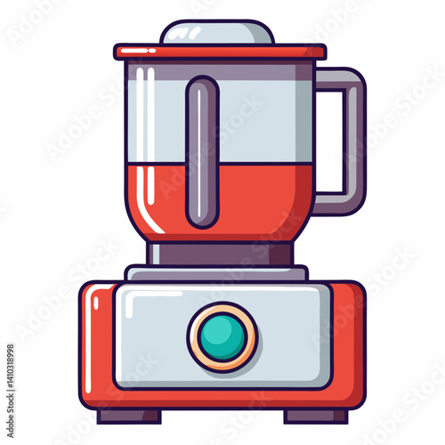 Food Processor icon in bright colors against a white background