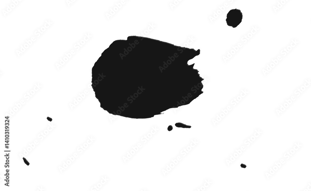 Ink brush stock isolated on transparent PNG file Ink brush stock isolated on transparent PNG file