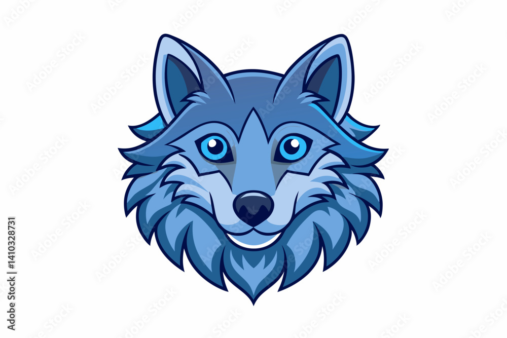 Naklejka premium vector illustration of a dog