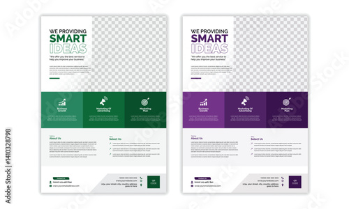 Business flyer vector design advertising