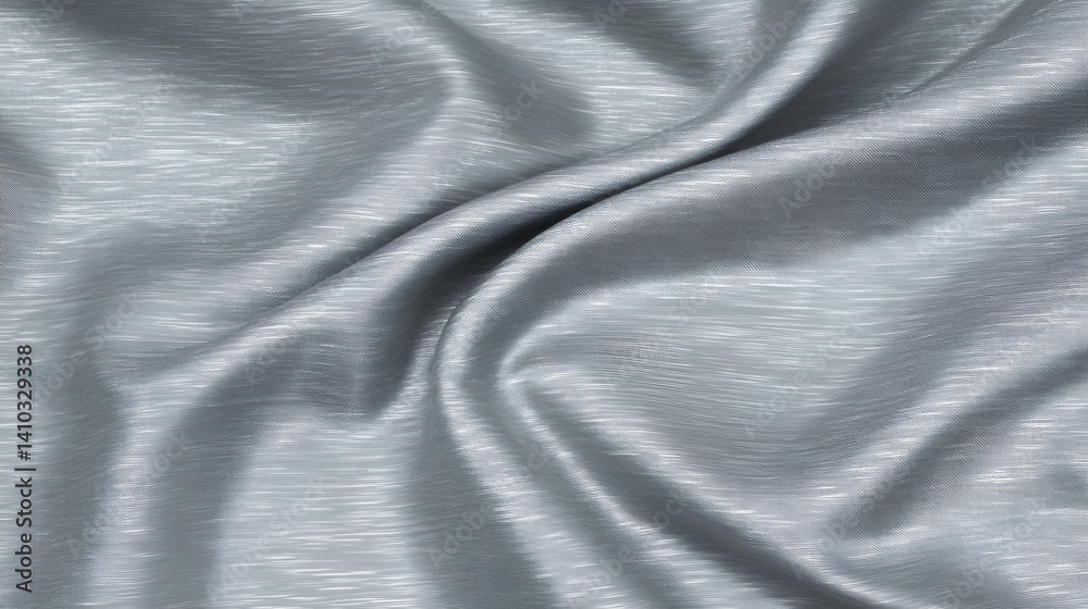 Obraz premium Elegant Silver Fabric Drape Texture Background