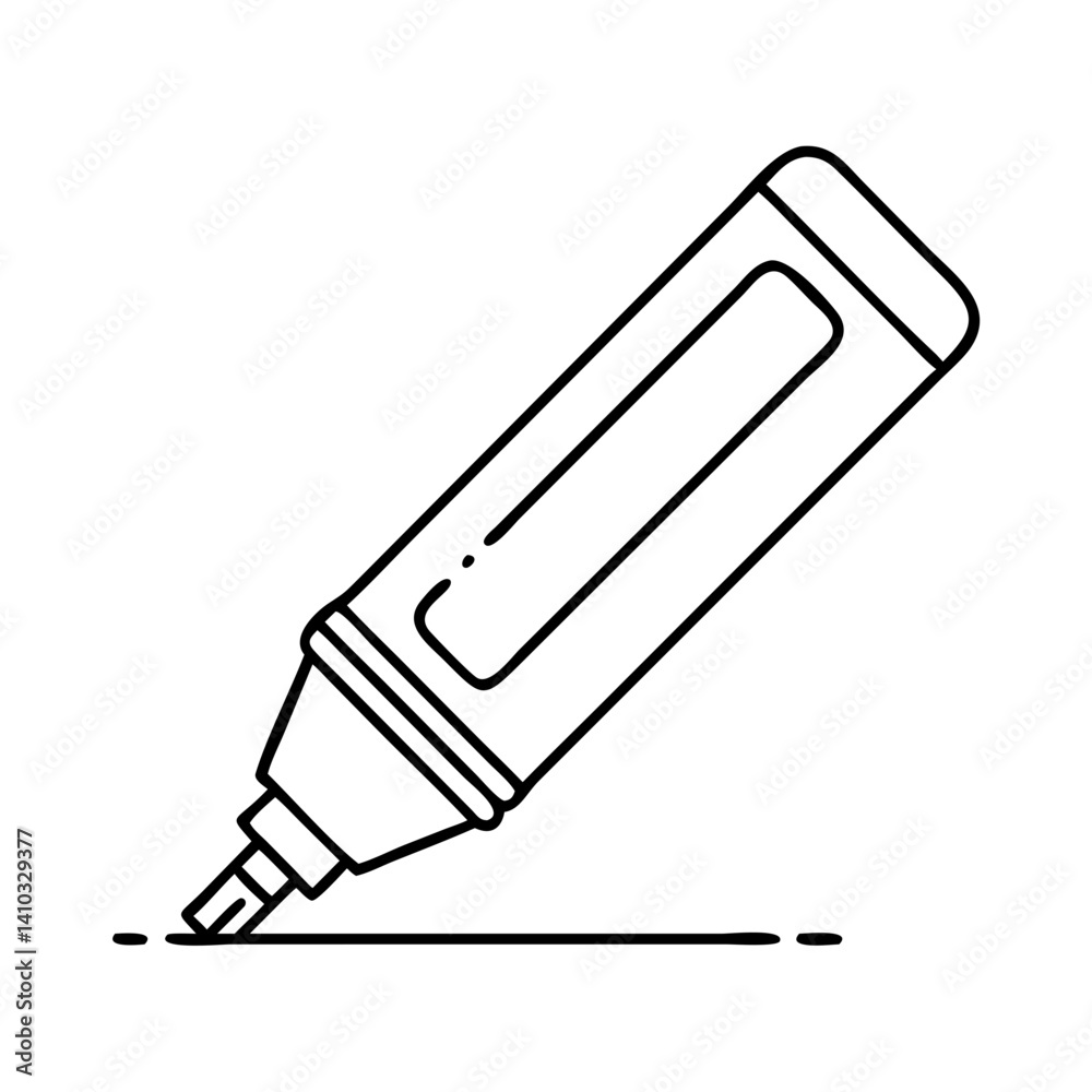 Fototapeta premium highlighter icon, highlighter vector illustration-simple illustration of highlighter, perfect for highlighter logos and icons