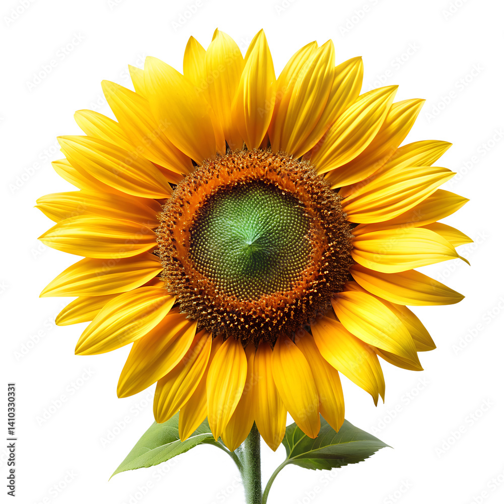 Fototapeta premium Sunflower isolated on transparent background