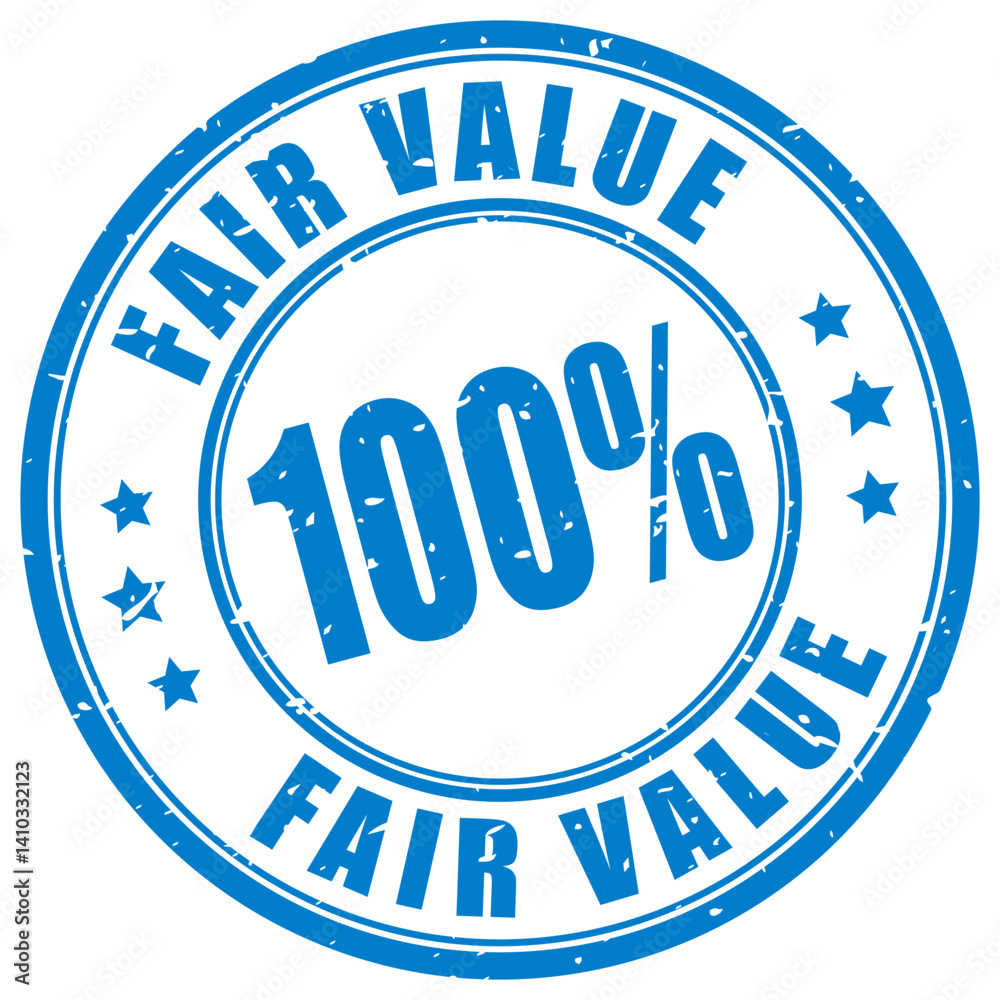 Fair value ink guarantee stamp