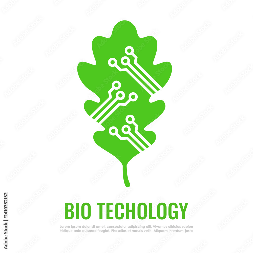 Bio technology vector icon