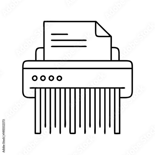 paper shredder icon, paper shredder vector illustration-simple illustration of paper shredder, perfect for paper shredder logos and icons