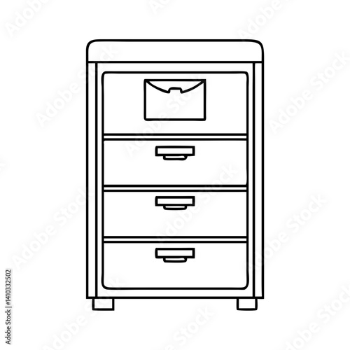 filing cabinet icon, filing cabinet vector illustration-simple illustration of filing cabinet, perfect for filing cabinet logos and icons