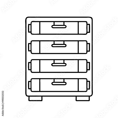 filing cabinet icon, filing cabinet vector illustration-simple illustration of filing cabinet, perfect for filing cabinet logos and icons