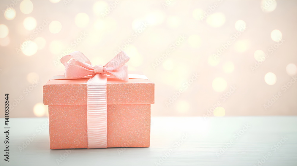 Elegant Festive Box with Vibrant Wrapping and Sparkles Elegant Festive Box with Vibrant Wrapping and Sparkles