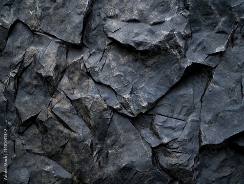 Dark, rough stone texture.  Intricate rock face