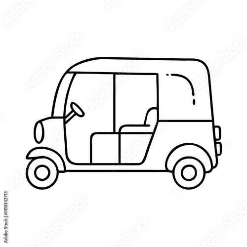 tuk tuk icon, tuk tuk vector illustration-simple illustration of tuk tuk, perfect for tuk tuk logos and icons