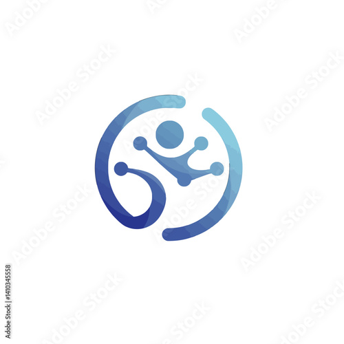 Abstract Digital Network Logo Design