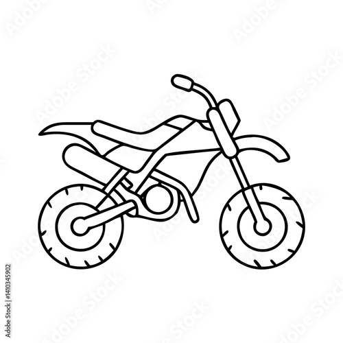 dirt bike icon, dirt bike vector illustration-simple illustration of dirt bike, perfect for dirt bike logos and icons