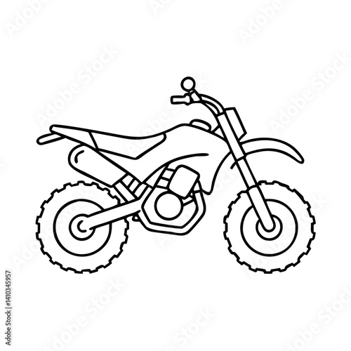 dirt bike icon, dirt bike vector illustration-simple illustration of dirt bike, perfect for dirt bike logos and icons