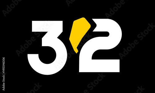 excavation number yellow logo simple modern unique