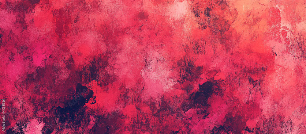 Abstract Watercolor Painting in Reds and Pinks. Abstract Watercolor Painting in Reds and Pinks.